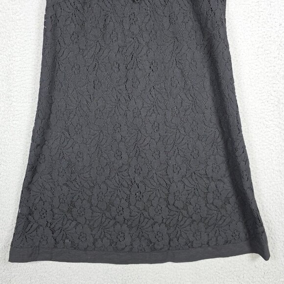 Twenty One Dress Womens Size Small Black Cocktail Mini Gothic Grunge Eyelet Y2K - Picture 3 of 11